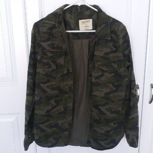 Camo Jacket Top Women's M